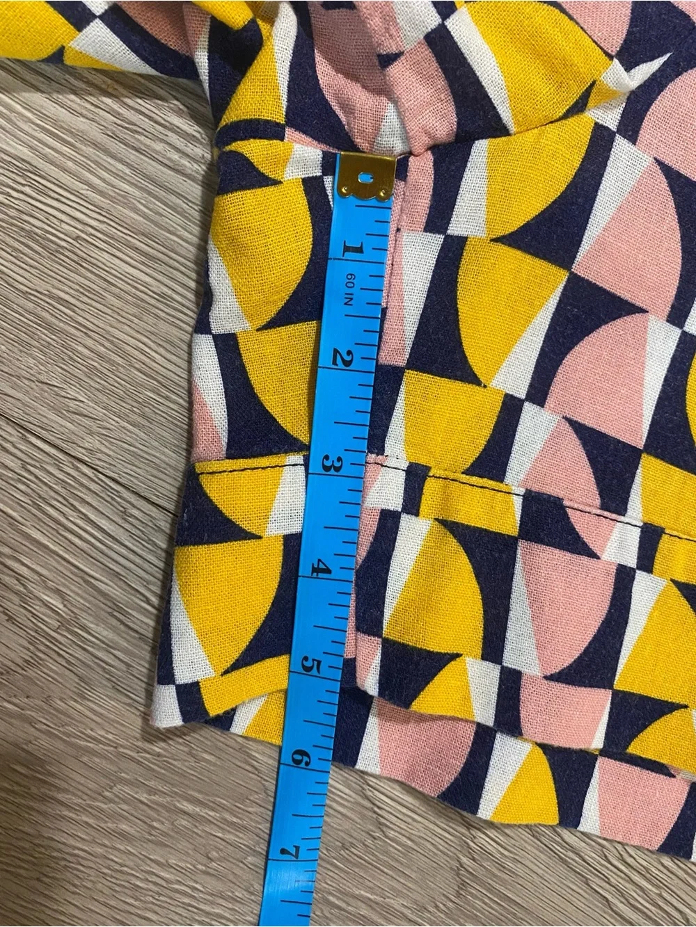 Banana Republic Linen Blend Geometric Print Set ~ Size Large